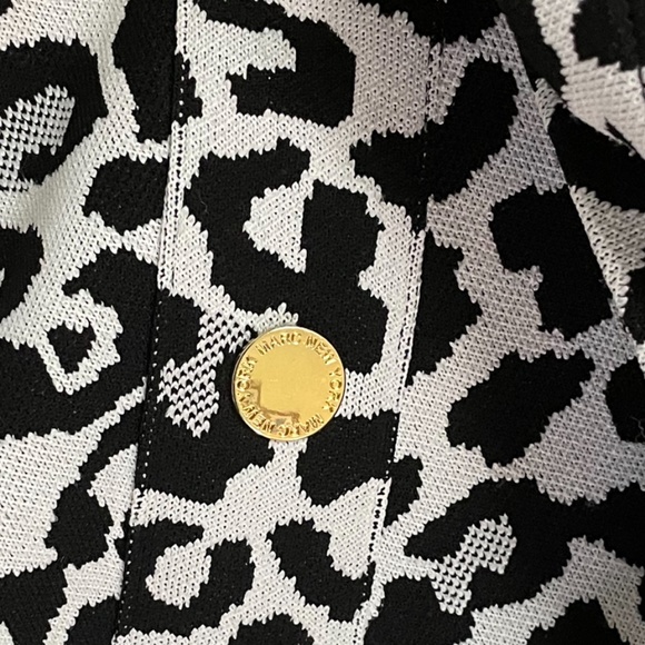 NEW  Marc New York  (Andrew Marc)  Leopard print in black+white sweater. M - Picture 10 of 12
